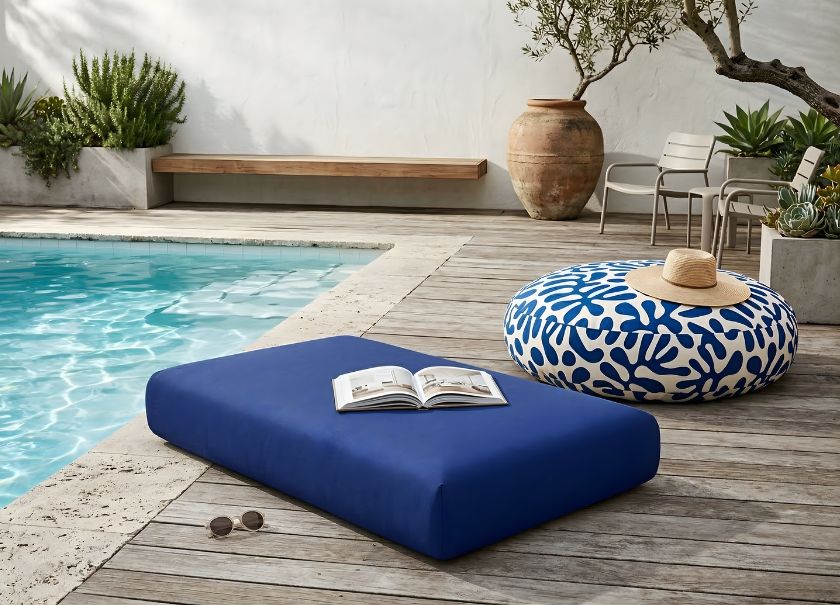 Almofadas de chão para exterior