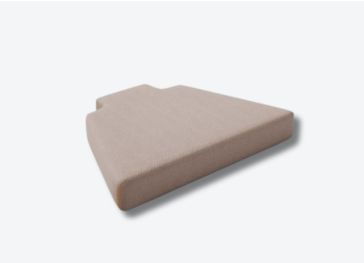 Capa para cadeira trapezoidal com 2 encaixes