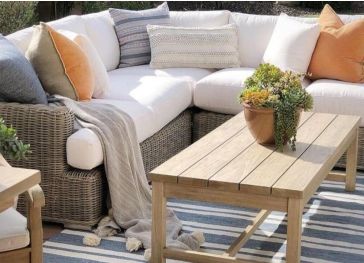 Almofada para chaiselongue esquerdo de exterior