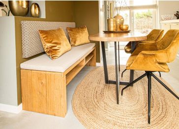 Almofada retangular para banco de cozinha