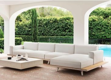 Almofada exterior para chaiselongue direita