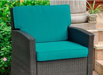 Almofada para exterior com encosto reto