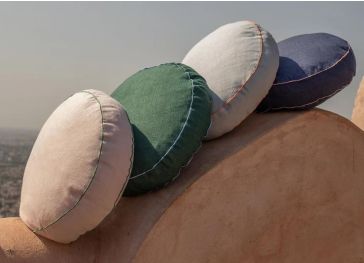 Almofada redonda sob medida