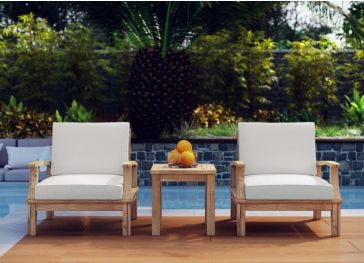 Almofada exterior para encosto de poltrona quadrada