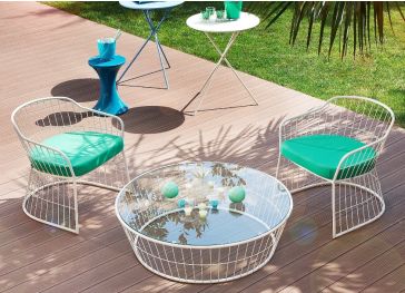 Almofada exterior para cadeira semicircular