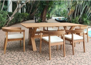 Almofada exterior para cadeira trapezoidal