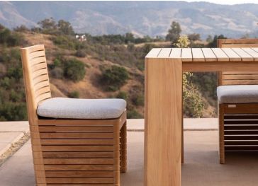 Almofada exterior para cadeira quadrada