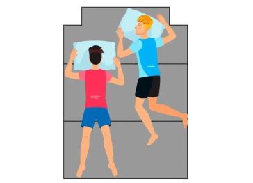 Colchão dobrável corte superior direito e esquerdo