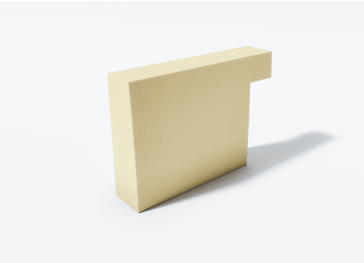 Espuma corte lateral vertical direito