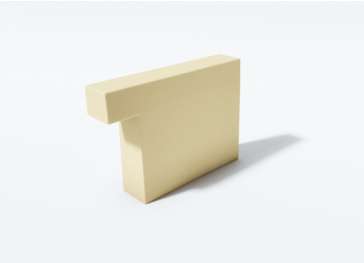 Espuma corte lateral esquerdo vertical