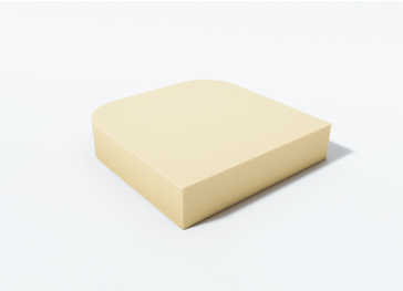 Espuma Semicircular Reta