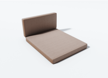 Almofada para espreguiçadeira dobrável de dois corpos