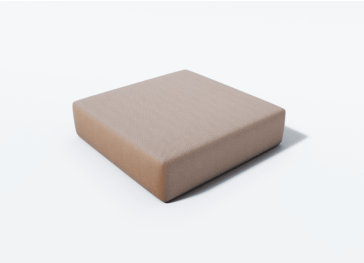 Almofada exterior para assento de poltrona quadrangular