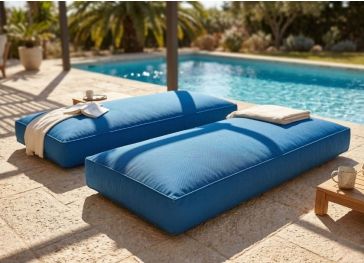 Almofada de chão retangular para exterior