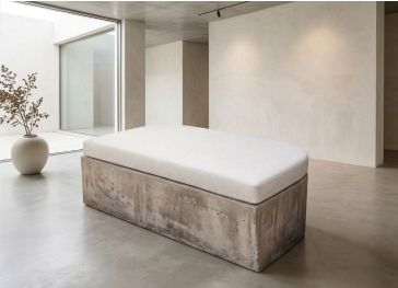 Almofada de assento semicircular reta