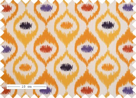 Loneta Estampado Balear Língua Mostarda