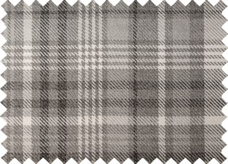 Coordenados em tecido com padrão de xadrez em Cinza