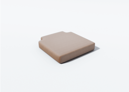 Capa para cadeira quadrada com 2 recortes Capa para cadeira quadrada com 2 recortes